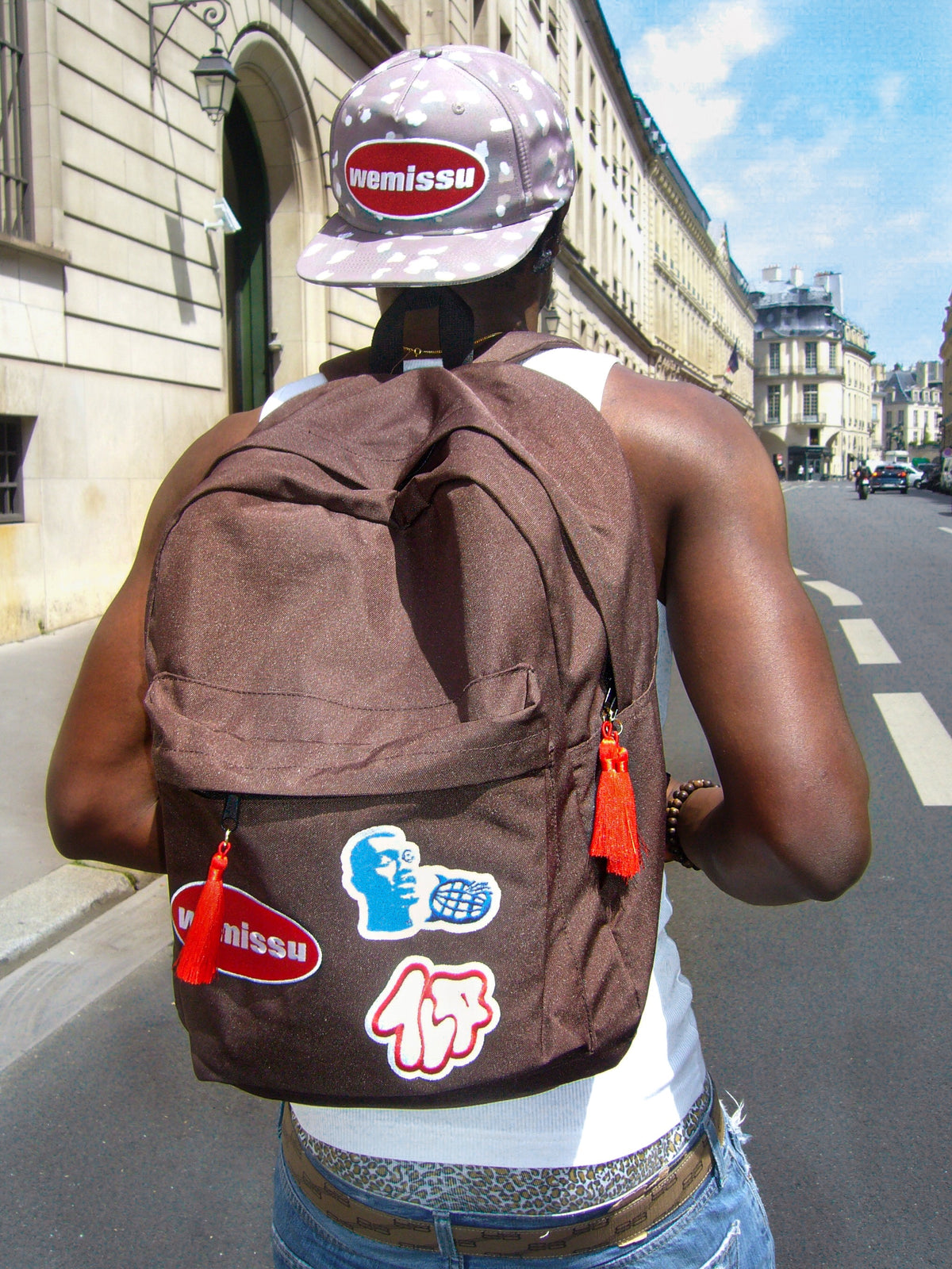WEMISSU X TLP BROWN BACKPACK