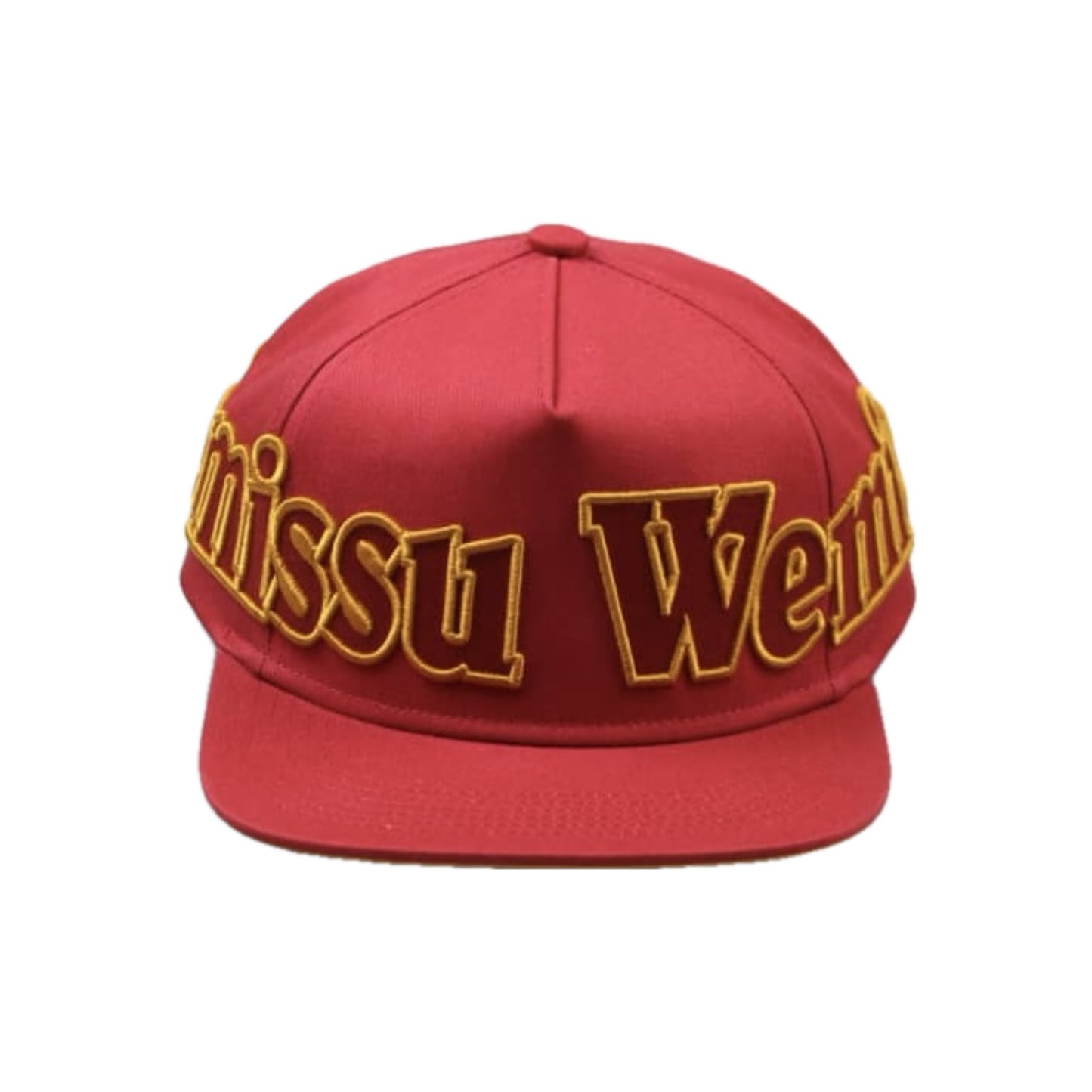 WEMISSU EMBROIDERED RED CAP