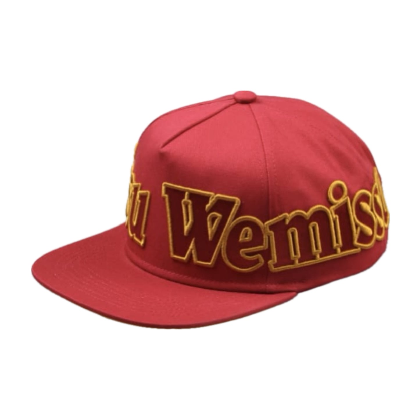WEMISSU EMBROIDERED RED CAP