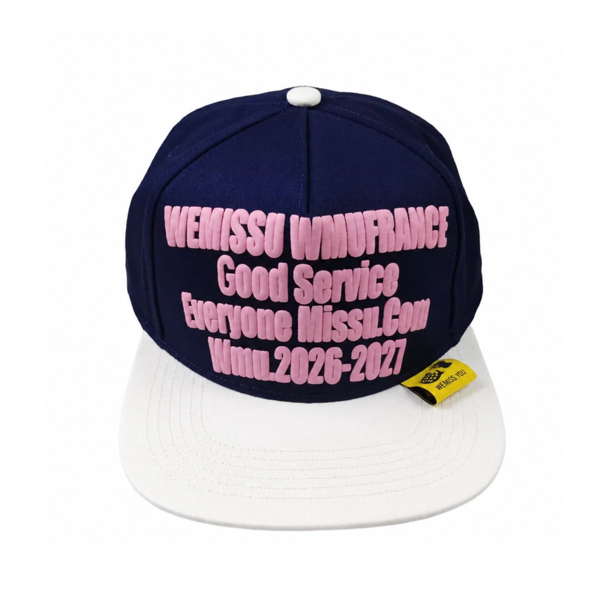 WEMISSU WMUFRANCE GOOD SERVICE CAP BLUE/PINK